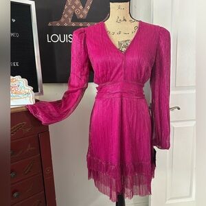 🆕Alexa B Nites Pink Long Sleeve Dress